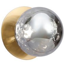 Lassie Molten Ripple Glass Cool White LED Outdoor Wall Light